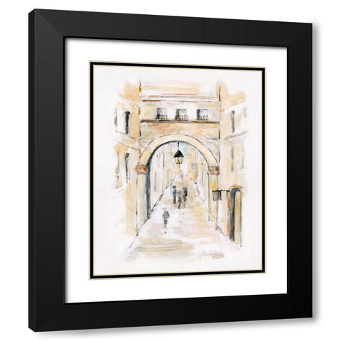 Venice Market Day I Black Modern Wood Framed Art Print with Double Matting by Swatland, Sally