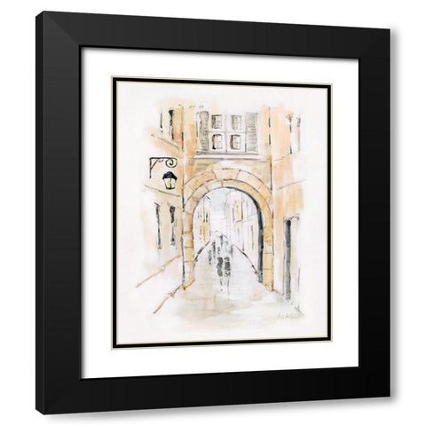 Venice Market Day II Black Modern Wood Framed Art Print with Double Matting by Swatland, Sally