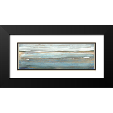 White Roe Morning Black Modern Wood Framed Art Print with Double Matting by Jill, Susan