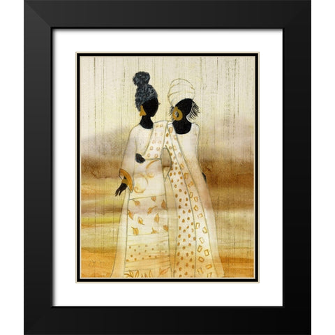 Walk By Faith Black Modern Wood Framed Art Print with Double Matting by Tava Studios