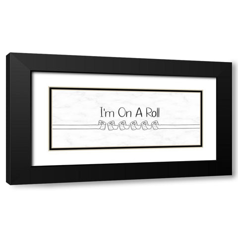 Im On A Roll Black Modern Wood Framed Art Print with Double Matting by Jill, Susan