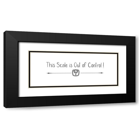 This Scale Black Modern Wood Framed Art Print with Double Matting by Jill, Susan