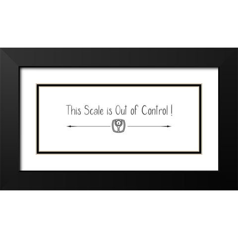 This Scale Black Modern Wood Framed Art Print with Double Matting by Jill, Susan