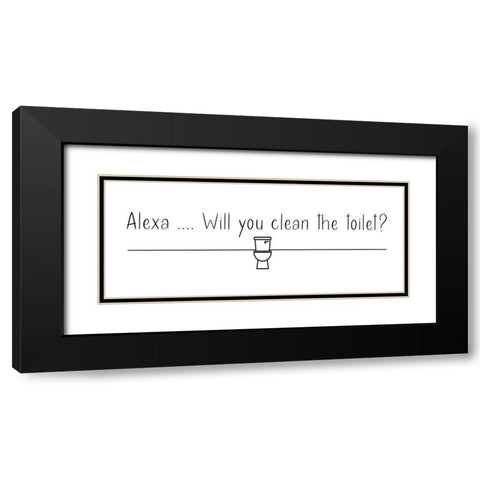 Alexa ... Black Modern Wood Framed Art Print with Double Matting by Jill, Susan