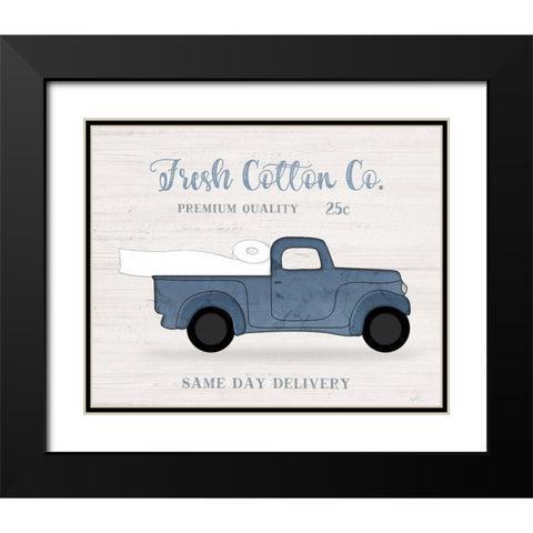 Fresh Cotton Black Modern Wood Framed Art Print with Double Matting by Carpentieri, Natalie