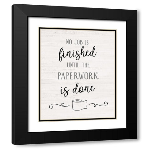 Paperwork Black Modern Wood Framed Art Print with Double Matting by Carpentieri, Natalie