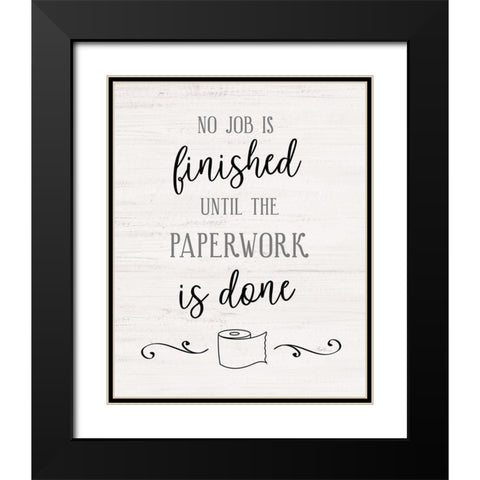Paperwork Black Modern Wood Framed Art Print with Double Matting by Carpentieri, Natalie