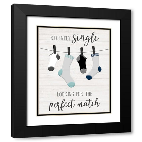 Perfect Match Black Modern Wood Framed Art Print with Double Matting by Carpentieri, Natalie