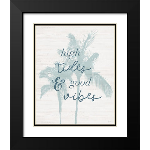 High Tides Black Modern Wood Framed Art Print with Double Matting by Carpentieri, Natalie