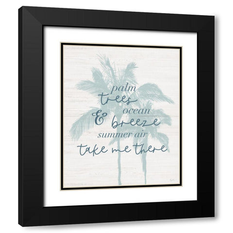 Take Me There Black Modern Wood Framed Art Print with Double Matting by Carpentieri, Natalie