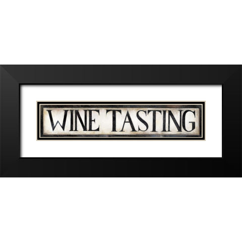 Vintage Wine Black Modern Wood Framed Art Print with Double Matting by Vollherbst-Lane, Elaine