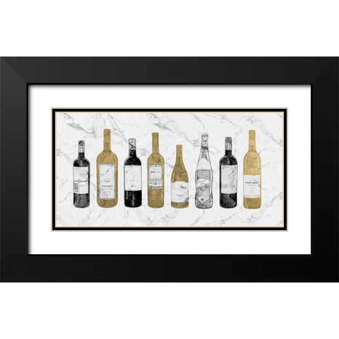 Glam Wine Bar Black Modern Wood Framed Art Print with Double Matting by Carpentieri, Natalie