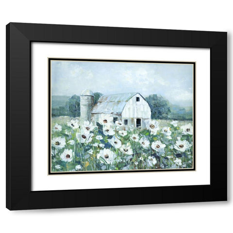 Dream Fields Black Modern Wood Framed Art Print with Double Matting by Swatland, Sally