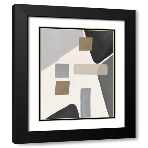 Grey Valley Black Modern Wood Framed Art Print with Double Matting by Jill, Susan