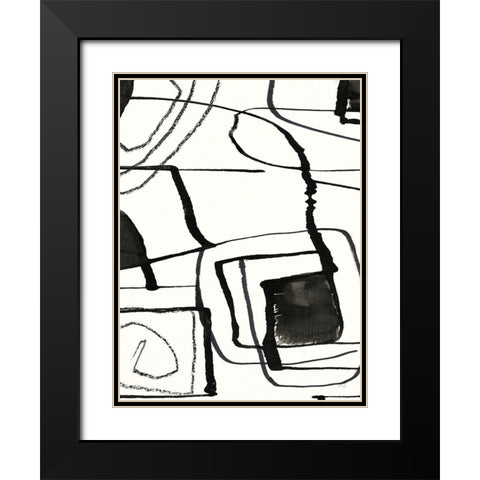 In The Neighborhood I Black Modern Wood Framed Art Print with Double Matting by Jill, Susan