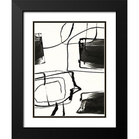 In The Neighborhood II Black Modern Wood Framed Art Print with Double Matting by Jill, Susan