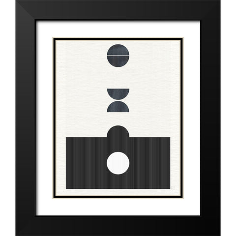 Eclipse I Black Modern Wood Framed Art Print with Double Matting by Jill, Susan