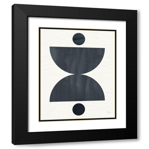 Eclipse II Black Modern Wood Framed Art Print with Double Matting by Jill, Susan