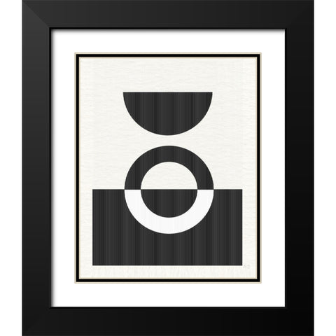 Eclipse III Black Modern Wood Framed Art Print with Double Matting by Jill, Susan