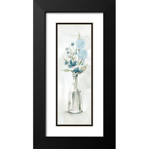 Aqua Sea II Black Modern Wood Framed Art Print with Double Matting by Robinson, Carol