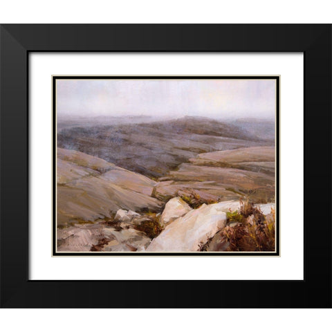 Main Mist Black Modern Wood Framed Art Print with Double Matting by Swatland, Katie