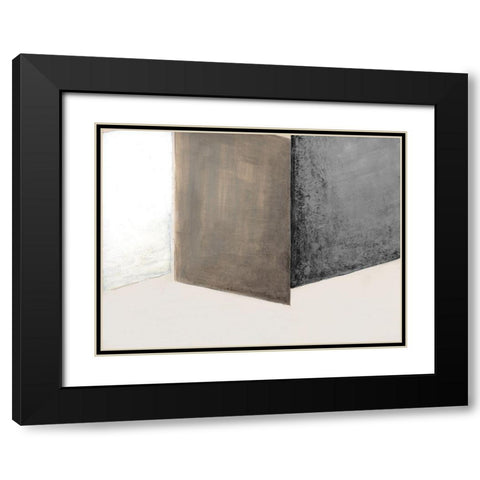 Shape Shift I Black Modern Wood Framed Art Print with Double Matting by Tava Studios