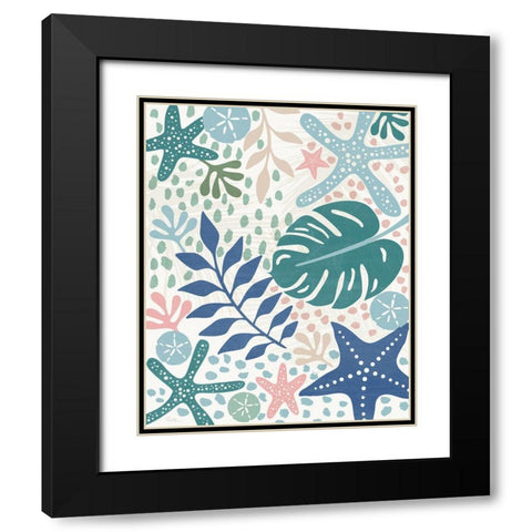 Ocean Treasures Black Modern Wood Framed Art Print with Double Matting by Carpentieri, Natalie