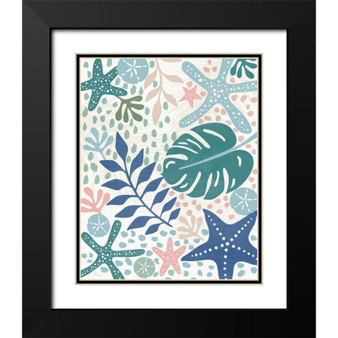 Ocean Treasures Black Modern Wood Framed Art Print with Double Matting by Carpentieri, Natalie