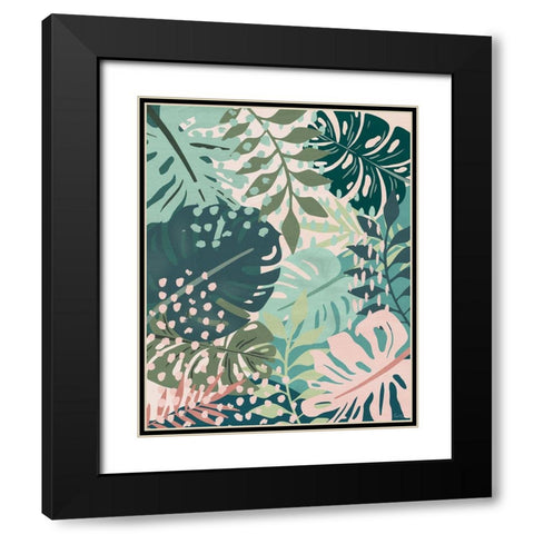 Island Tropics I Black Modern Wood Framed Art Print with Double Matting by Carpentieri, Natalie