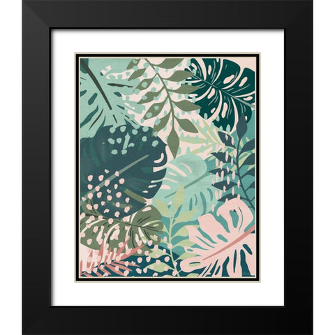 Island Tropics I Black Modern Wood Framed Art Print with Double Matting by Carpentieri, Natalie