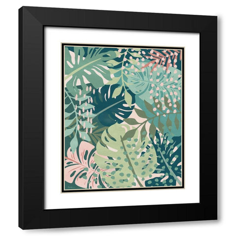 Island Tropics II Black Modern Wood Framed Art Print with Double Matting by Carpentieri, Natalie
