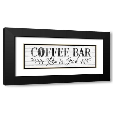 Coffee Bar Black Modern Wood Framed Art Print with Double Matting by Carpentieri, Natalie
