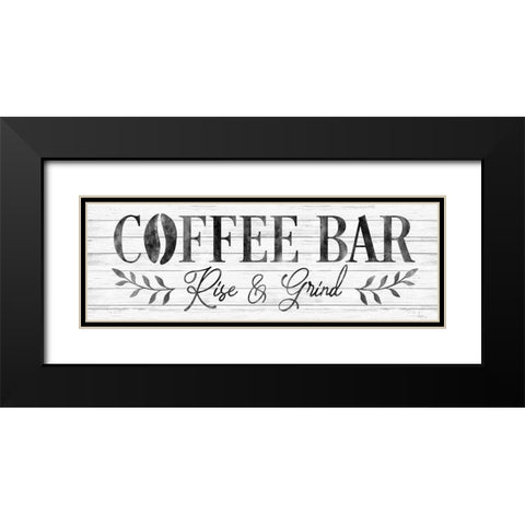 Coffee Bar Black Modern Wood Framed Art Print with Double Matting by Carpentieri, Natalie