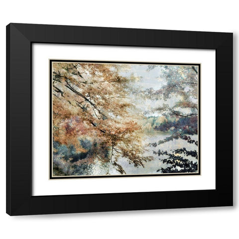 Spring Talking Black Modern Wood Framed Art Print with Double Matting by Weisz, Irene