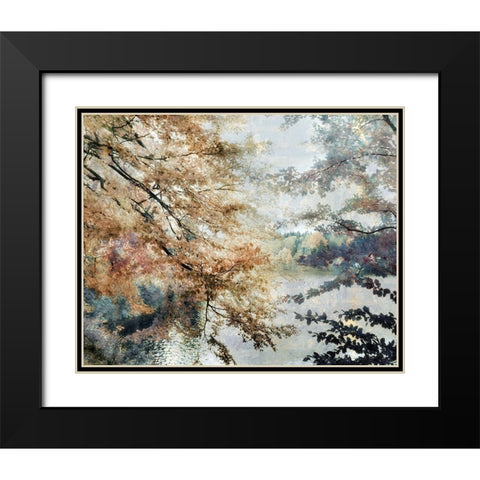 Spring Talking Black Modern Wood Framed Art Print with Double Matting by Weisz, Irene