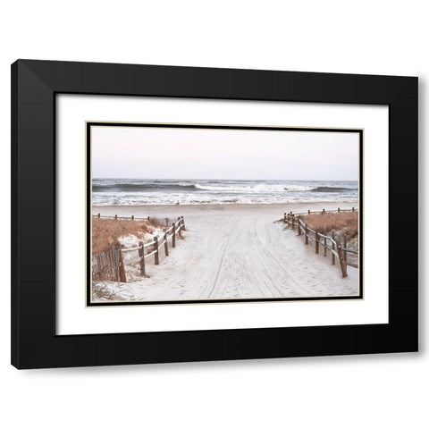 OBX Path Black Modern Wood Framed Art Print with Double Matting by Carpentieri, Natalie