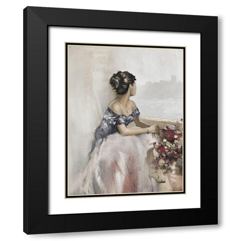 Romantic Soft Window Black Modern Wood Framed Art Print with Double Matting by Orme, E. Anthony