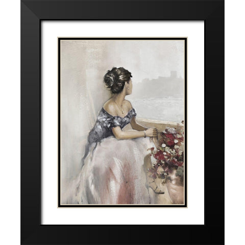 Romantic Soft Window Black Modern Wood Framed Art Print with Double Matting by Orme, E. Anthony