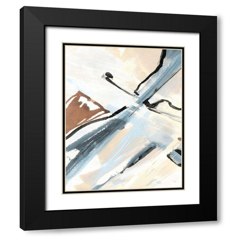 Dancing Wind Revisit I Black Modern Wood Framed Art Print with Double Matting by Jill, Susan