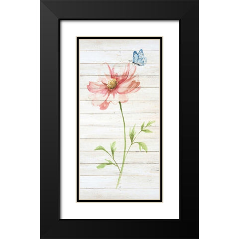 Soft Botanical II Black Modern Wood Framed Art Print with Double Matting by Nan