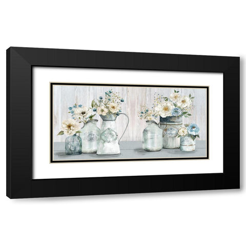Le Fleuriste Black Modern Wood Framed Art Print with Double Matting by Robinson, Carol