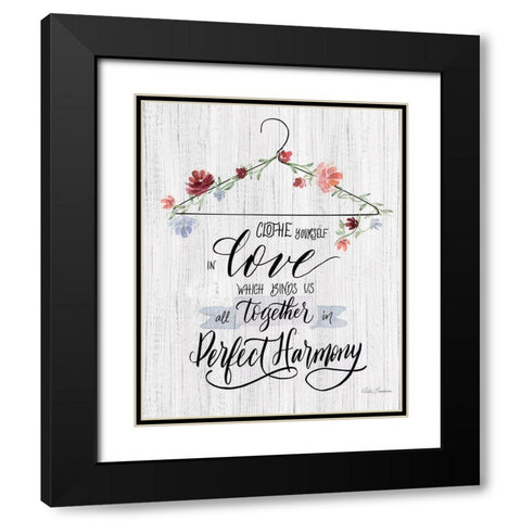 Scripture Hanger II Black Modern Wood Framed Art Print with Double Matting by Brockmon, Kristen