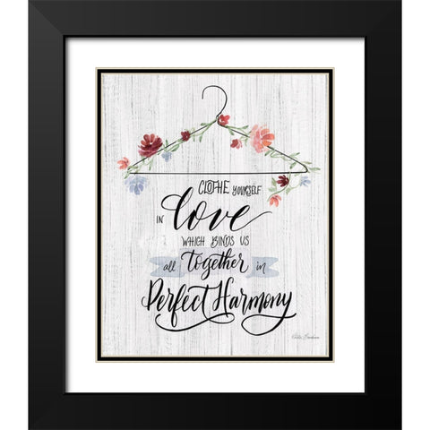 Scripture Hanger II Black Modern Wood Framed Art Print with Double Matting by Brockmon, Kristen