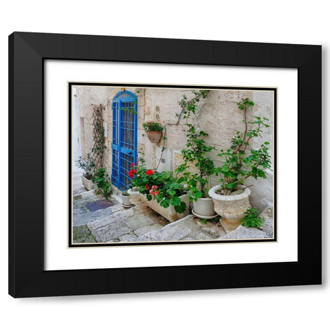 Front Door Oasis Black Modern Wood Framed Art Print with Double Matting by Delimont, Danita