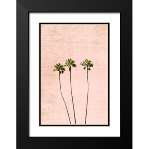 Think Pink Black Modern Wood Framed Art Print with Double Matting by Carpentieri, Natalie