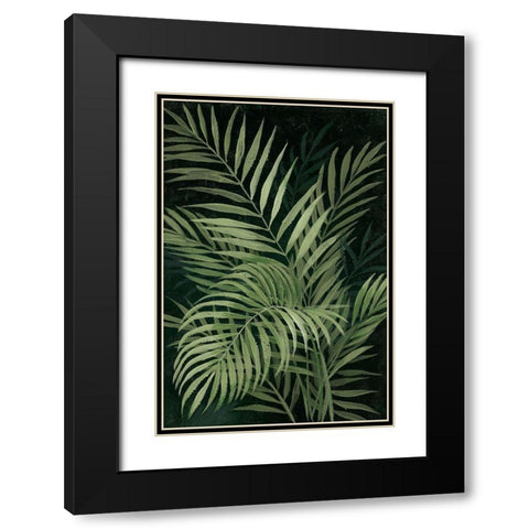Island Dream Palms II Black Modern Wood Framed Art Print with Double Matting by Nan