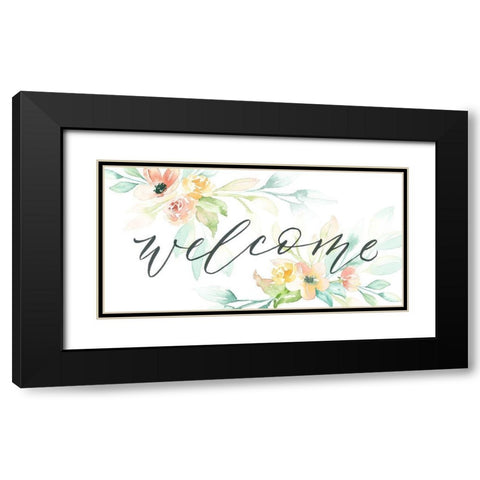 Welcome Black Modern Wood Framed Art Print with Double Matting by Brockmon, Kristen