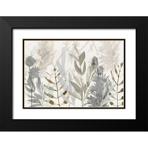 Shadow Woods Black Modern Wood Framed Art Print with Double Matting by Jill, Susan