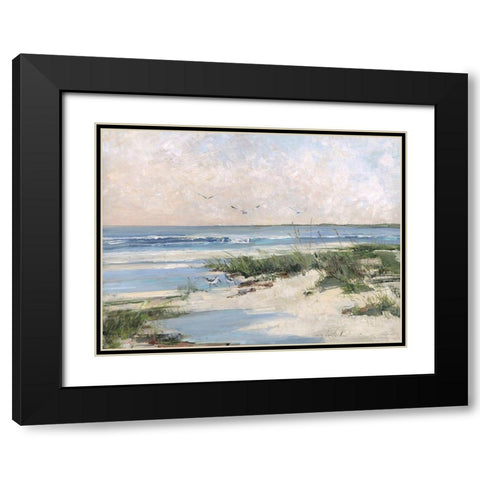 Soft Morning Sea Black Modern Wood Framed Art Print with Double Matting by Swatland, Sally