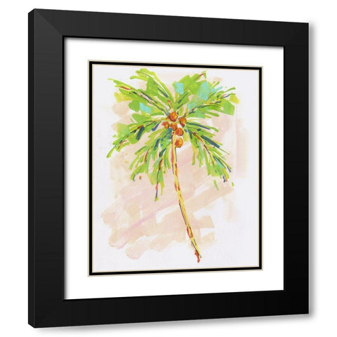 Coconut Palm I Black Modern Wood Framed Art Print with Double Matting by Swatland, Sally